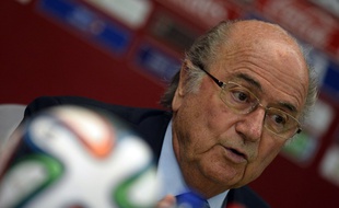 Sepp Blatter, le président de la Fifa, le 19 décembre 2013, à Casablanca.