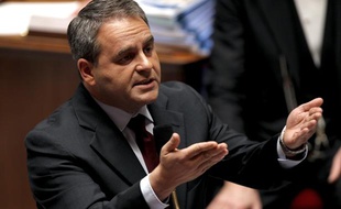 Le ministre du Travail, Xavier Bertrand, le 25 octobre 2011, à l'Assemblée nationale, à Paris.