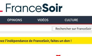 La page d'accueil du site de FranceSoir
