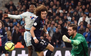 David Luiz au stade Vélodrome le 7 février 2016
