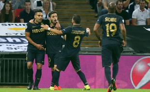 Les joueurs de l'ASM lors de la victoire à Wembley face à Tottenham
