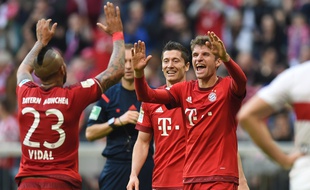 Les joueurs du Bayern Munich le 7 novembre 2015.