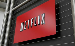 Le logo de Netflix au siège du leader mondial de la SVOD, à Los Gatos, en Californie, le 13 avril 2011
