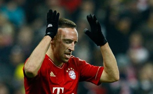 L'attaquant du Bayern Munich, Franck Ribéry, lors d'un match contre dortmund, le 19 novembre 2011 .
