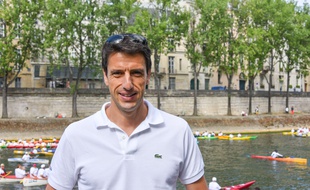 Tony Estanguet lors des Journées olympiques organisées à Paris, les 23 et 24 juin 2017.