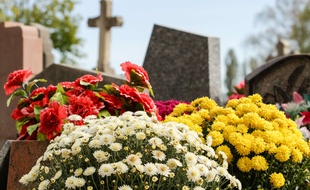 Un cimetière (illustration)
