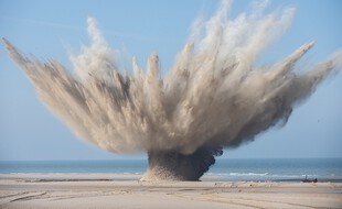 Les démineurs ont fait exploser les engins sur la plage de Wissant