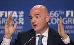Gianni Infantino lors du 66e congrès de la Fifa