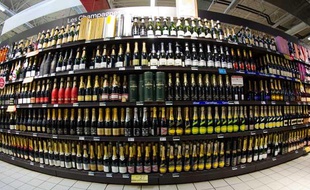 Photo d'illustration. Bouteilles d'alcool.