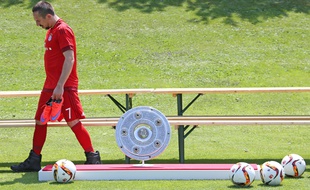 Franck Ribéry lors de la présentation officielle du Bayern pour la nouvelle saison, le 16 juillet 2015 à Munich.