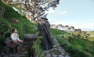 Les acteurs Martin Freeman et Ian McKellen dans «Le Hobbit»