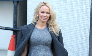Pamela Anderson à Londres le 13 février dernier