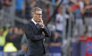 Laurent Blanc lors de la finale de la Coupe de la Ligue le 21 mai 2016.