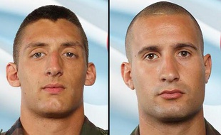 Les soldats Antoine Le Quinio et Nicolas Vokaer.