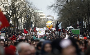 Le cortège parisien du 3 mars 2020.