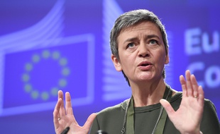 La commissaire européenne Margrethe Vestager le 7 décembre 2016 à Bruxelles.