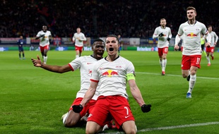 Marcel Sabitzer, buteur pour Leipzig contre Tottenham le 10 mars 2020
