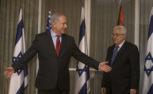Le Premier ministre israélien Benyamin Netanyahou et le président palestinien Mahmoud Abbas, le 15 septembre 2012, à Jérusalem.