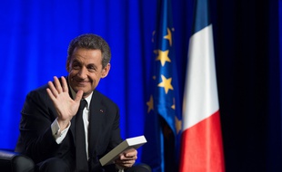 Nicolas Sarkozy à Asnières-sur-Seine le 24 mars 2015.