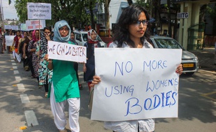 Manifestation contre les viols, meurtres et harcèlement de femmes et d'enfants le 21 avril 2018 en Inde