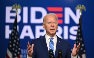 Joe Biden lors d'une conférence de presse, le 4 novembre 2020.