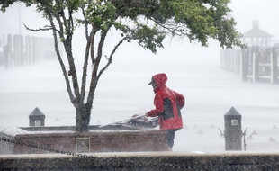 La tempête Isaias à Annapolis dans le Maryland, le 4 août 2020.