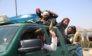 Des talibans à Kaboul le 16 août 2021.