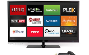 Amazon Fire TV, le petit boîtier noir lancé par Amazon le 2 avril 2014, pour regarder des vidéos en streaming sur son téléviseur.