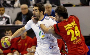 Le Français Nikola Karabatic face au Monténégro, le 13 janvier 2013 à Granollers.