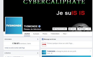 La page Facebook de TV5Monde détournée par un groupe se réclamant de Daesh.