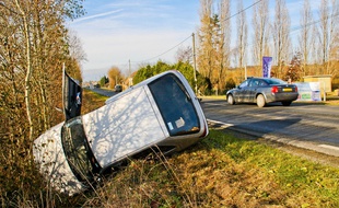 illustration: Un accident de la route en France.