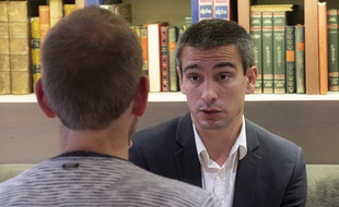 Yann Cucherat, ici le 12 juin dans une brasserie lyonnaise, lors de l'entretien qu'il a accordé à « 20 Minutes ».