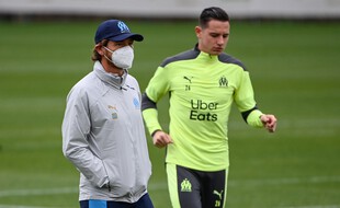 AVB et Florian Thauvin à l'entraînement avant Porto.