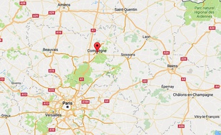 La ville de Compiègne, dans l'Oise.