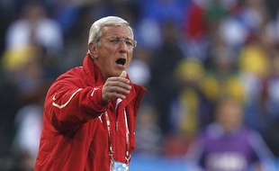 Marcello Lippi, entraîneur de l'Italie lors de la Coupe du monde, le 24 juin 2010