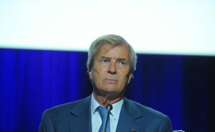 Vincent Bolloré, actionnaire majoritaire de Vivendi, à Paris le 17 avril 2015