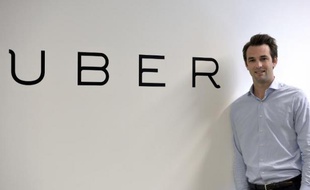 Thibaud Simphal, directeur général d'Uber France, le 19 mai 2015 à Paris