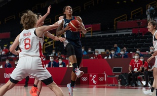 L’équipe de France de basket a perdu 74-70 contre le Japon aux JO 2021, le 27 juillet 2021.