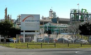 L'entrée de l'usine Arkéma, à Fos-sur-Mer.