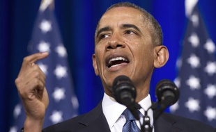Barack Obama présente sa réforme de la NSA, le 17 janvier 2014.