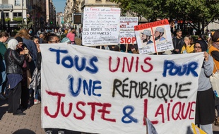 Manifestation en octobre 2019 à Lyon.