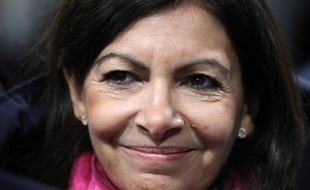 Anne Hidalgo , le 27/2/2018. PHOTO / POOL AND AFP PHOTO / ludovic MARIN