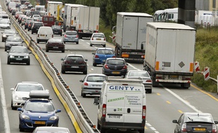 Illustration d'un embouteillage.