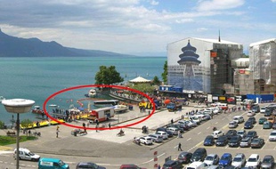 Un bus qui avait fini sa course au fond du lac Léman a pu en être sorti, ce 3 juin 2013