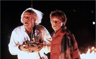 Doc Emmett Brown et Marty McFly dans «Retour vers le Futur».