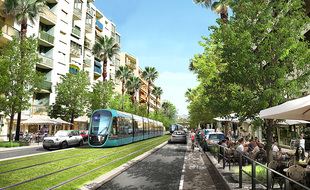Les rames doivent circuler sur l’avenue Maréchal-Juin, à Cagnes-sur-Mer