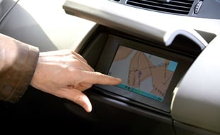 Géolocalisation par GPS. Illustration.