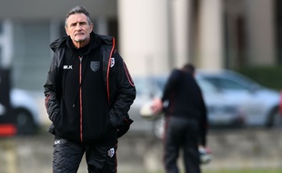 Guy Novès à l'entraînement le 18 janvier 2015.