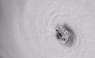 L’œil d'Irma vu par le satellite météorologique américain GOES16.