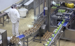 Illustration d'une usine d'agroalimentaire ici près de Rennes, en Bretagne.